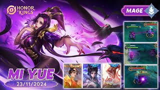 GUIDE NEW HERO MAGE MI YUE DAMAGE MAGIC NYA EDAN HONOR OF KINGS hokstudio hok honorofkings [upl. by Radek]