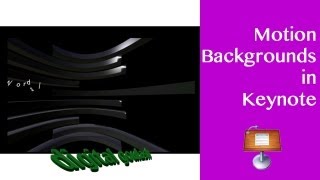 Keynote Made Easy  Add Moving or Motion Backgrounds to Your Presentation [upl. by Marlie]