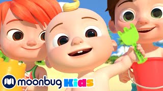 Beach Song  CoComelon  Kids Education  MOONBUG KIDS [upl. by Anyt]