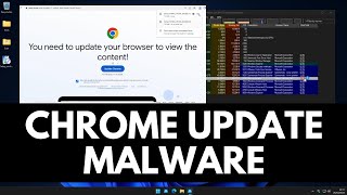 Fake Chrome Update Malware [upl. by Ryder]