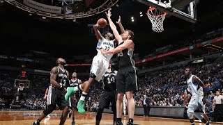 Andrew Wiggins with the Big Slam in Minnesota  March 21 2017 [upl. by Natalee]