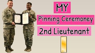 My Pinning Ceremony 2nd Lieutenant [upl. by Llerrahs]