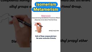 Metamerism shorts metamerism isomerism organicchemistry afzaalchemist [upl. by Zilvia563]