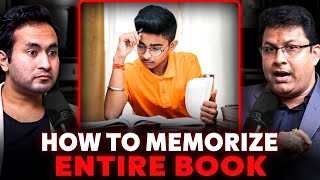 How to MEMORIZE an Entire BOOK with Page Numbers  Memory Man of India [upl. by Shelburne150]