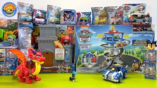 Paw Patrol Toys Unboxing Collection Review  Rescue knights True metal  Mighty movie Patrick ASMR [upl. by Eibbob]