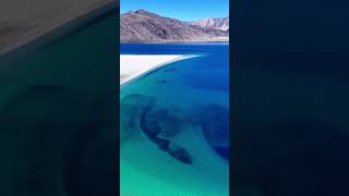 COLORS OF PANGONG LAKE 8 AM lehladaktripPangong [upl. by Anihs146]