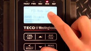 Menus y Parametros del VFD TECO Westinghouse A510 [upl. by Jordain]