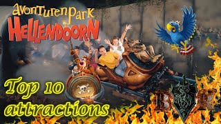 Top 10 attractions Avonturenpark Hellendoorn 2023 [upl. by Rebmyk]