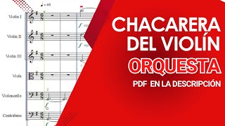 Chacarera del Violin Orquesta  Partituras pdf [upl. by Einahpehs409]