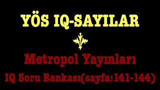 YÖS IQSAYILARmetropol yayınlarıIQ SORUBANKASI 2sayfa141144 [upl. by Haslam]