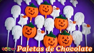 🎃💀PALETAS DE CHOCOLATE👻🎃💀 mihogardulcehogar paletasdechocolate comidasrapidasyfaciles paletas [upl. by Cheslie]