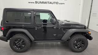 BRAND NEW 2023 JEEP WRANGLER 2 DOOR SPORT WILLYS PACKAGE 4K WALKAROUND 23J14 SOLD [upl. by Lorollas]