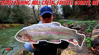 Trout Fishing West Virginias Mill Creek Fayette County [upl. by Odey]