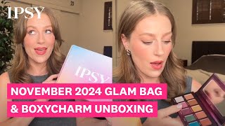 November 2024 Glam Bag amp Boxycharm Unboxing [upl. by Hawken]