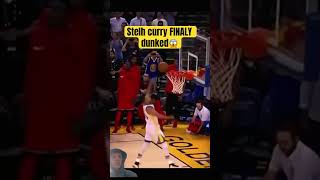 Steph Curry FINALY DUNKS nba basketball stepcurry [upl. by Paz]