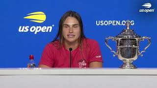 Aryna Sabalenka Says Winning The US Open Has Always Been A Dream  Metro Sport [upl. by Eocsor]