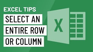 Excel Quick Tip Select an Entire Row or Column [upl. by Thayne398]