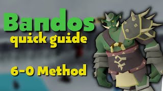 Bandos Quick Guide  60 Method crossbow  OSRS [upl. by Aicala925]