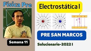 Electrostática I  Pre San Marcos 2022 I Solucionario [upl. by Ynnattirb18]