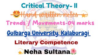 Literary Competence Critical TheoryII III sem Gulbarga University NehaSultana05 [upl. by Rednasela]