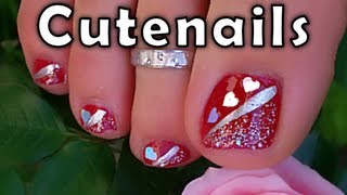 Pedicure amp toe feet nail art by Cute Nails [upl. by Kiran]