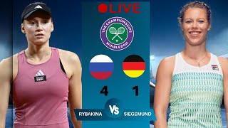 WTA LIVE ELENA RYBAKINA VS LAURA SIEGEMUND WTA WIMBLEDON OPEN 2024 TENNIS PREVIEW STREAM [upl. by Tia]