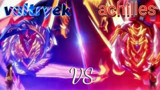 Z achilles vs Valtryek Beyblade Burst Quad Strike [upl. by Bora214]