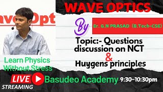 Wave Optics Newtons Corpuscular theory and Huygens wave theory of light  QampA [upl. by Arutak]