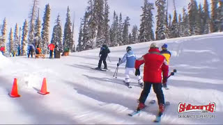 Skiers First Day on Skiboards  Skiboardscom [upl. by Anear422]