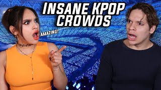 KPOP Fans are different Waleska amp Efra react to The Best KPOP Concerts Lighstick Oceans  EXO BTS [upl. by Ardnoel]