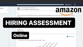 Amazon Assessment  Operations Specialist  Amazon assessment answers  Job Interview  Online Test [upl. by Esdnyl83]