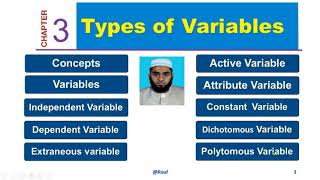 Types of Variables PartI [upl. by Pall]