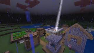 Minecraft Bedrock  Thunderstorm [upl. by Yznyl]