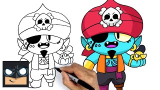 How To Draw Brawl Stars  Pirate Gene [upl. by Imit]