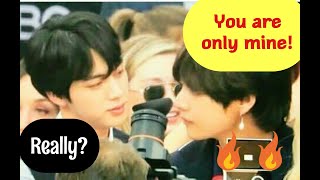 Why V Got Jealous 😤😒 Too Obvious 💜 TAEJIN 2021 [upl. by Labotsirc]