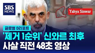 제거 1순위 신와르 최후…사살 직전 48초 영상  SBS  D리포트 [upl. by Yanarp]