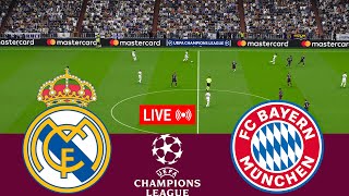 LIVE Real Madrid vs Bayern Munchen UEFA Champions League 2324 Full Match  VideoGame Simulation [upl. by Christopher]