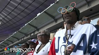 Snoop Dogg breaks down artistic swimming set to his own music  Paris Olympics  NBC Sports [upl. by Erasme]