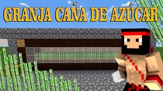 TUTORIAL REDSTONE  GRANJA DE CAÑA DE AZÚCAR 100 EFICIENTE [upl. by Arlina]