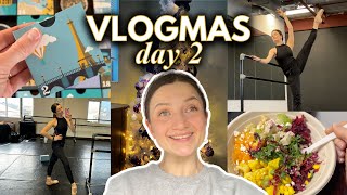 BALLET VLOGMAS day 2  Back in the studio At home latter recipe dance teacher day in the life [upl. by Gere]