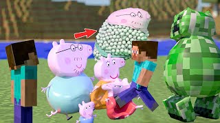 Peppa Pig and Steve from Minecraft got Smashed over and over Whos gonna survive 🐷🧍 [upl. by Craggie36]