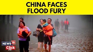 China Floods Latest News Today  Beijing Records Heaviest Rainfall In At Least 140 Years  News18 [upl. by Synned]