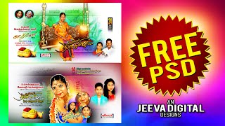 Manjal Neerattu Vizha  Banner Design  PSD File  Free Download  JeevaDesigns [upl. by Irtimed]