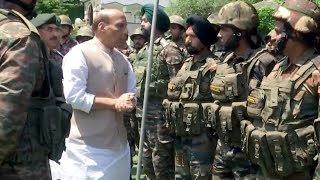 Rajouri Encounter Rajnath Singh Reaches Rajouri Briefed About Situation [upl. by Llertnov]