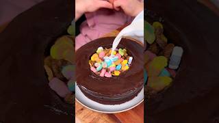 How to not make the CHOCOLATE CAKE CEREAL BOWL for mom😅❤️🎂 CHEFKOUDY [upl. by Ahsiniuq]