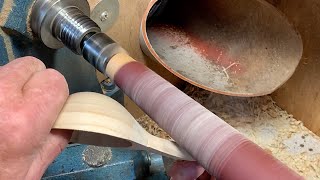 Richard Raffan makes a tapered sanding drum — a useful woodlathe accessory [upl. by Emerick]