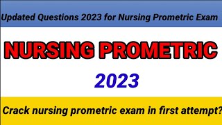 NURSING PROMETRIC EXAM SAUDI  QATAR  OMAN KUWAIT DUBAI LATEST QUESTIONS AND ANSWER IN NURSING [upl. by Moselle69]