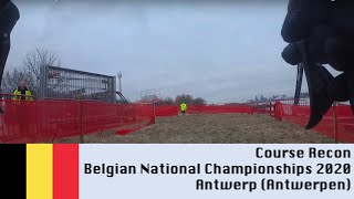 Parcours BK cyclocross Antwerpen 2020  Course Recon Belgian CX Nationals Antwerp 2020 [upl. by Assyla]