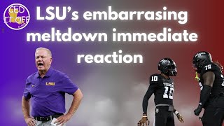 Immediate reaction LSUs embarrassing loss to Texas AampM [upl. by Amor720]