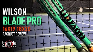 Wilson Blade Pro v9 Tennis Racquet Review  Tennis Express [upl. by Retep]